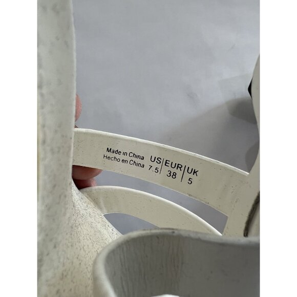 ALDO Jeni Heeled Platform Sandals in White - Picture 6 of 8